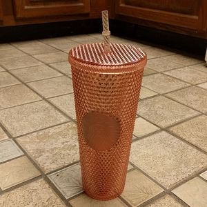 Starbucks peach studded cold cup